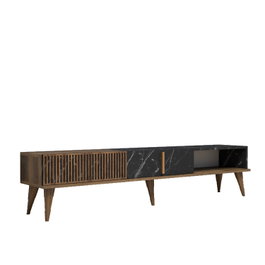 Hanah Home Milan Soporte para TV Nogal y Negro